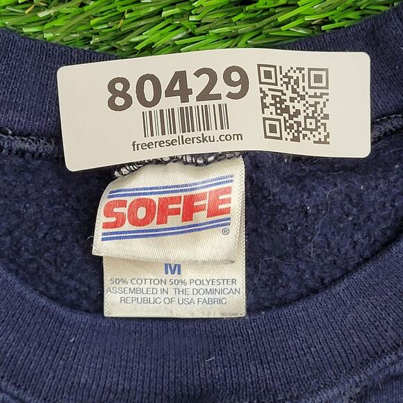 Vintage Lourdes Athletics Sweatshirt Women Medium 19x22 Crop - Picture 7 of 13